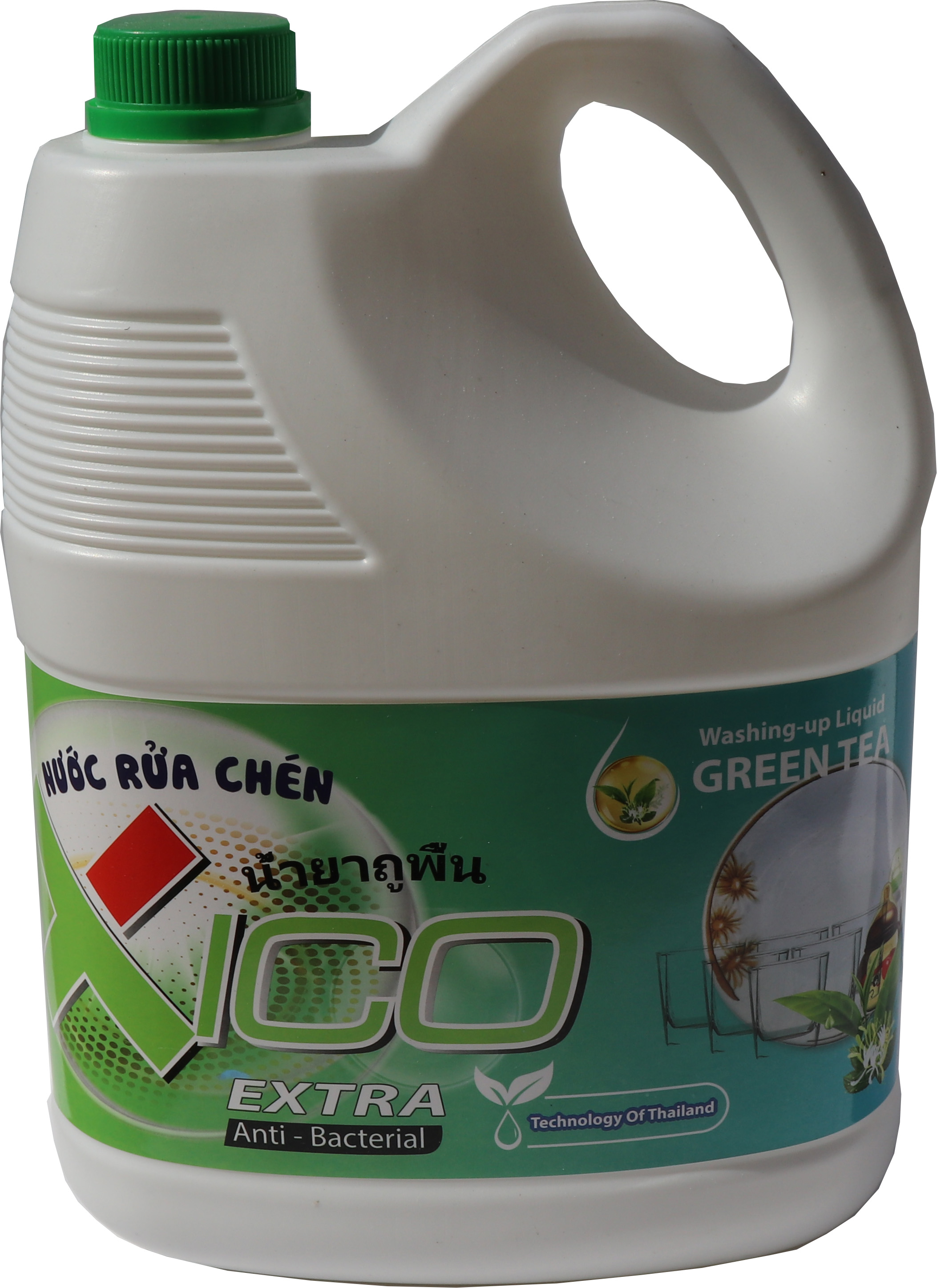 Nước rửa chén 3.6 kg trà xanh